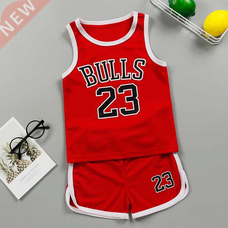 Summer Boys Girl Sports Clothes Suit Basketball New Children
