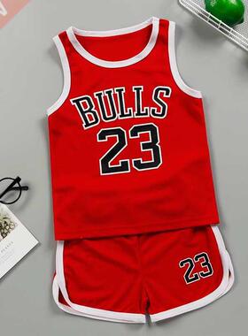 Summer Boys Girl Sports Clothes Suit Basketball New Children