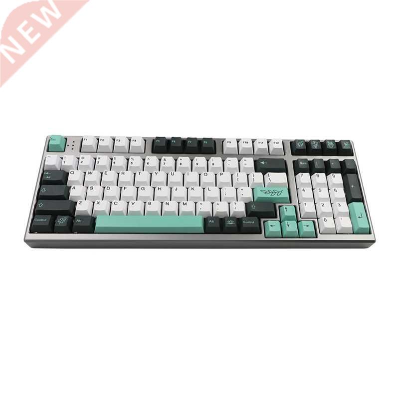 K1KF Botanical Leaves Theme Keycap PBT Standard Dye Sublimat