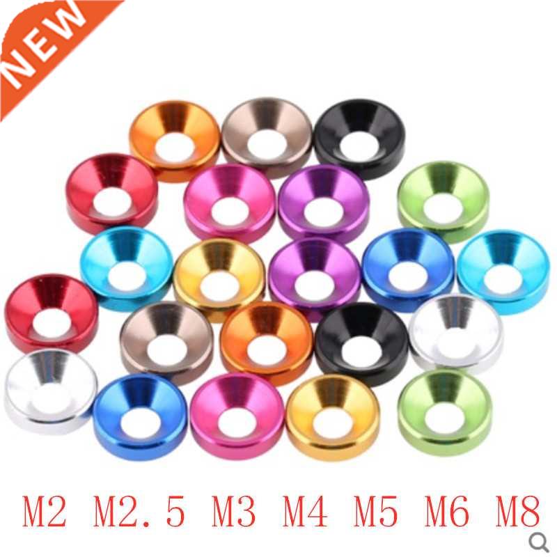 10pcs/lot aluminum washer m2 m2.5 M3 M4 M5 M6 M8 colourful A