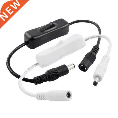 DC 12V Female Male Power Cable 5.5x2.1mm Inline 304 Switch