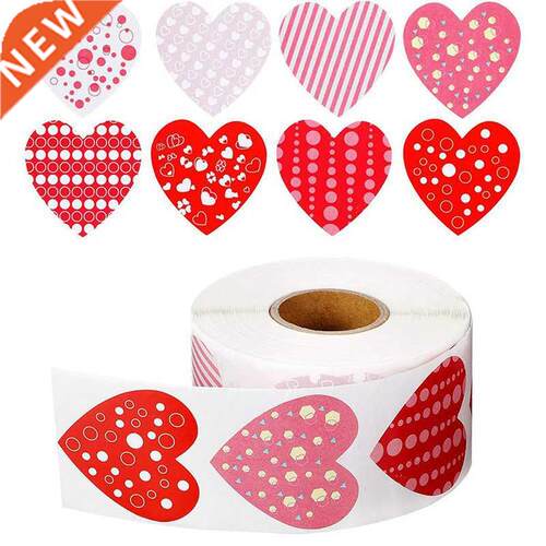 Heart Shaped Sticker Scrapbooking Gift Packaging Seal Birthd