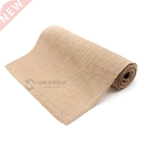 Vintage Burlap Hessian Table Runner Natural Jute Country Wed