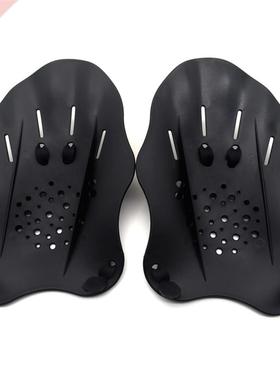 Swimming Paddles Training Adjustable Hand Webbed Gloves Pad