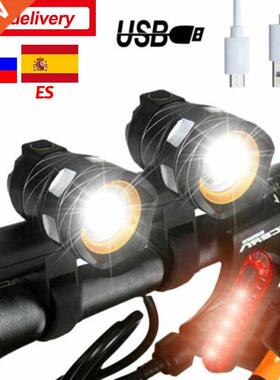 Zoomable Front Bike Light T6 LED Bicycle Lamp USB Rechargeab