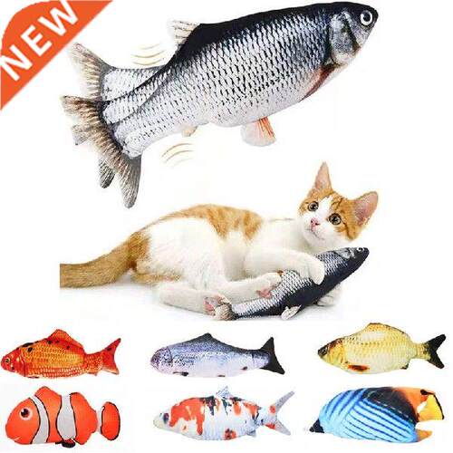 Electric Fish Toy with PP Cotton Filled Chewing Simulation