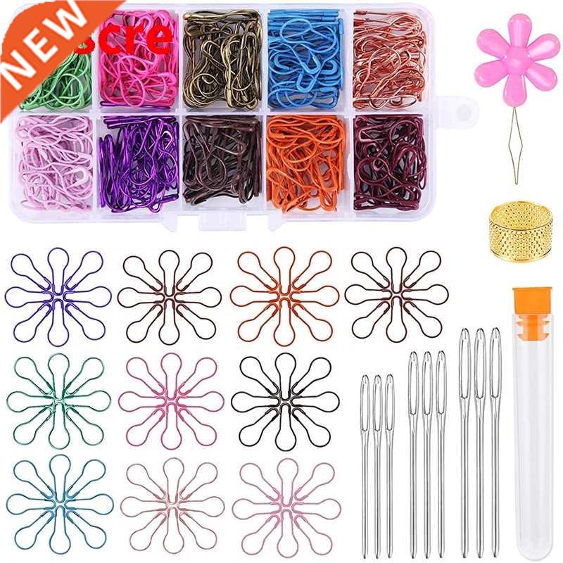 Sewing Tool Sets With Large-Eye Needles Safety Bulb Pins Wit