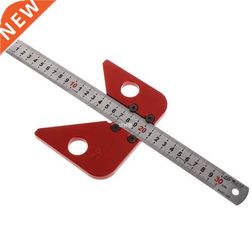 45 Degree Scriber Round Center Line Drawing Ruler Gauge Carp