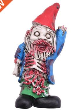 Resn Zombe Gnome Ormament Unque Durable Envronmently Fr