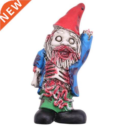 Resn Zombe Gnome Ormament Unque Durable Envronmently Fr