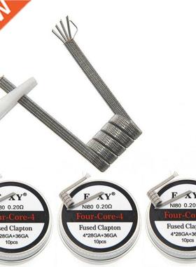 10PCS NI80 High Density Prebuilt Coils Premade CoilAtomizer