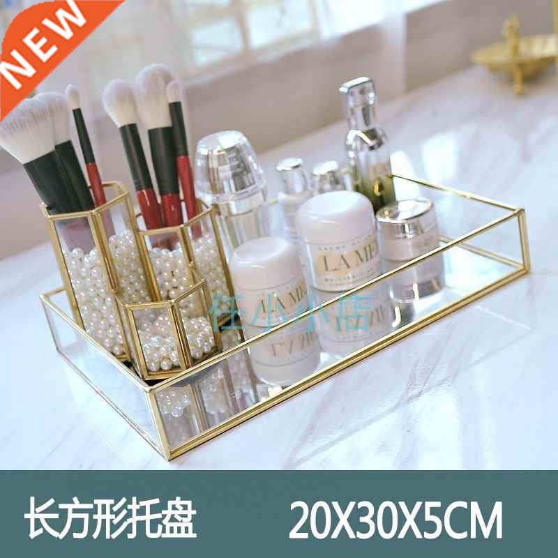 nordic simple cosmetics storage tray wedding cake bread