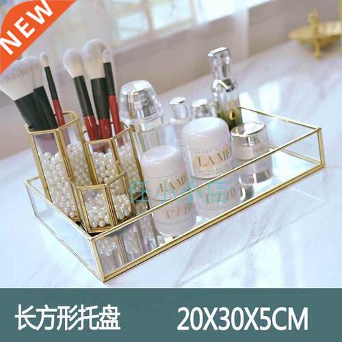 nordic simple cosmetics storage tray wedding cake bread