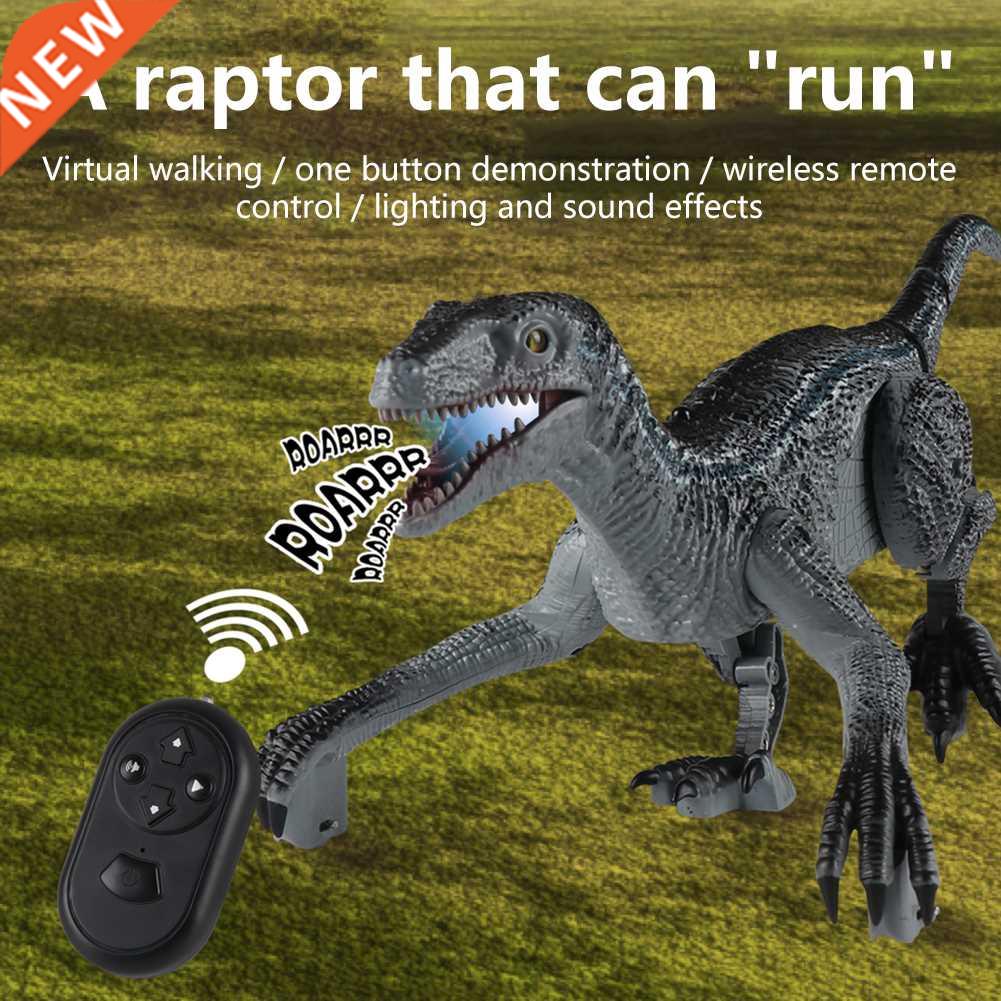 2.4G RC Simulation Walking Roaring Dinosaur with LED Eyes