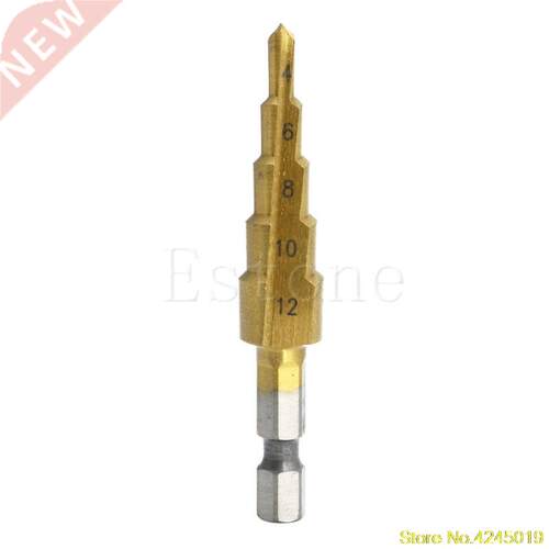 Step Drill BitTitanium HSS Steel Step Drill Bit Hole Cutter