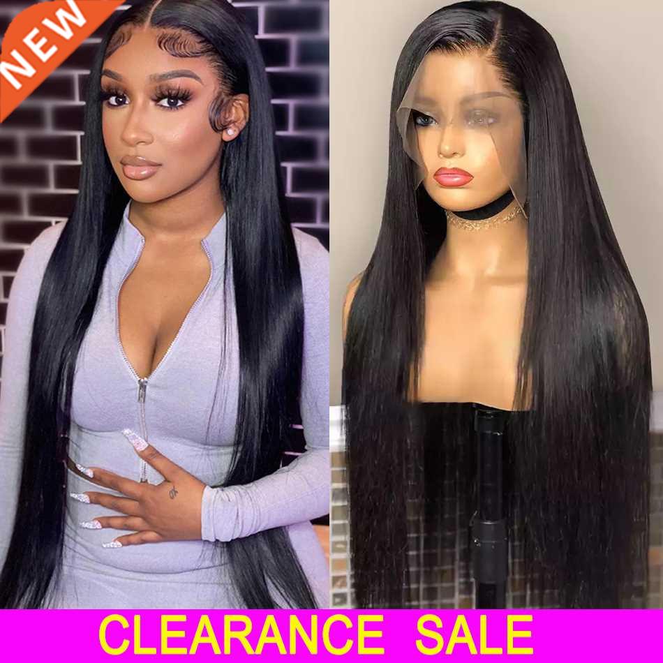 13x4 Straight HD Lace Front Human Hair Wigs Pre Plucked Remy