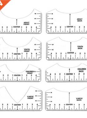 8Pcs T-Shirt Alignment Ruler V Neck for Guiding T-Shirt Desi