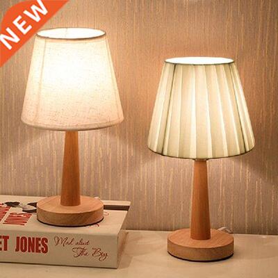 LED Night Light Wooden Classical Desk Lamp Nordic Style