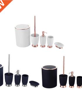 5 Pieces Bathroom Accessories Kit Soap Dispenser for Housewa