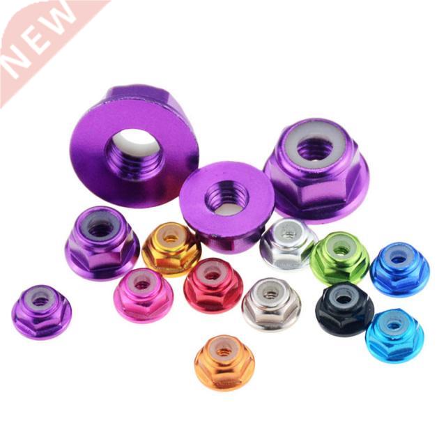 5PCS Multi-color M2 M3 M4 M5 M6 Aluminum Alloy Flange Nut Ny