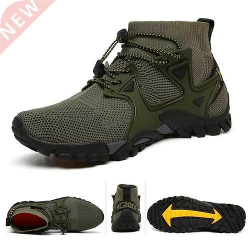 New Mesh Breathable Hiking Shoes Size 6-47 Mens Sneakers Ou