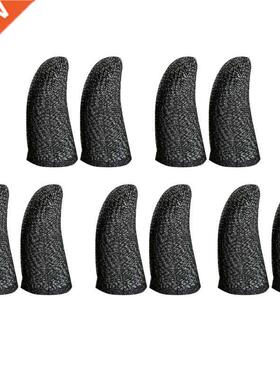 5 Pair Mobile Game Controller Fingertip Gloves Anti-slip Bre