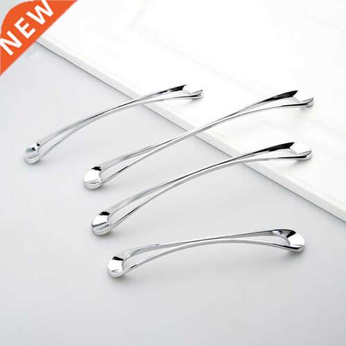 Hardware Design Chrome Cabinet Drawer Knob Modern Simple Eu