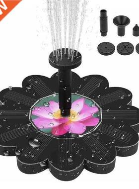 Solar Powered Floating Pump Water Fountain Birdbath for