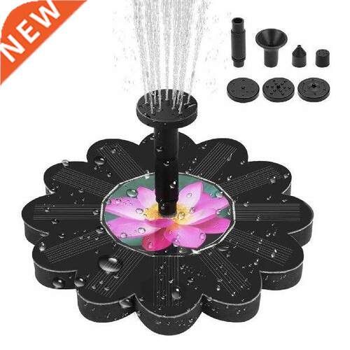 Solar Powered Floating Pump Water Fountain Birdbath for
