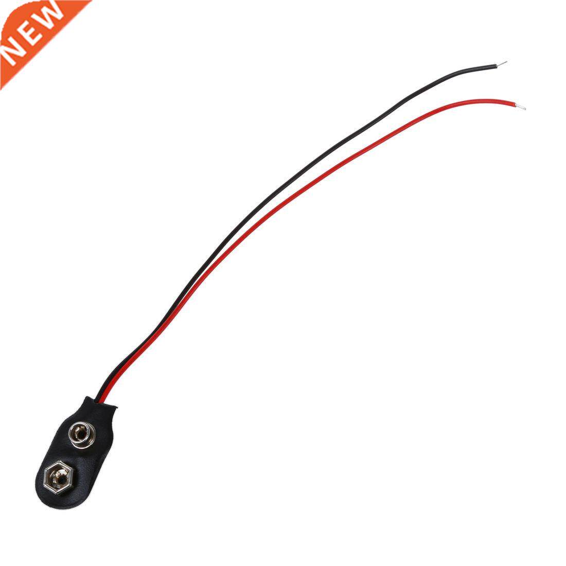 10 Pcs Snap 9V (9 Volt) Clip Connector I Type w Cable