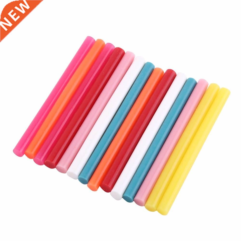 14pcs/set Mix Color Hot Melt Glue Stick Adhesive Sticks Kit