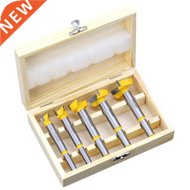5PC Forstner Tips Hinge Boring Drill Bit Set for Carpentry W