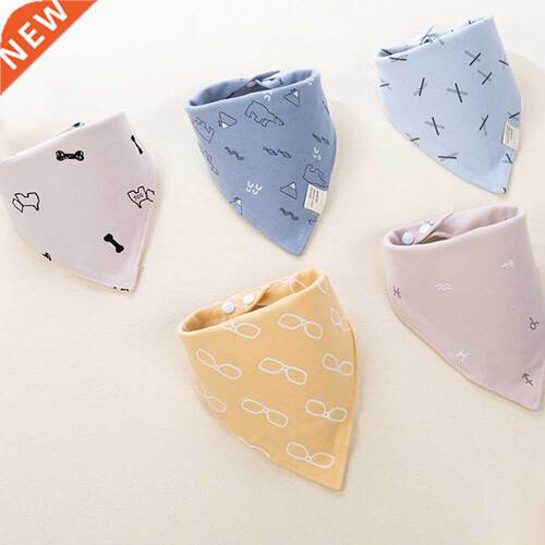 5 PCS/Lot Baby Bbs Bandana Cotton Burp Cloths Newborn nfan