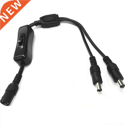5.5mm x 2.1mm 5.5/2.1mm DC 1 Female to 2 Male Splitter Power