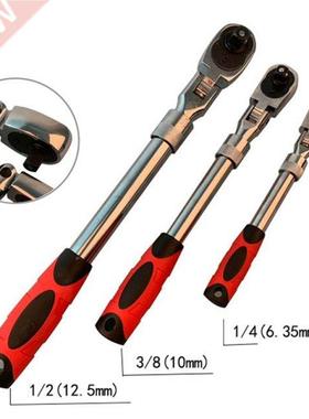 72Teeth Telescopic Ratchet Spanner Automatic Quick Release F