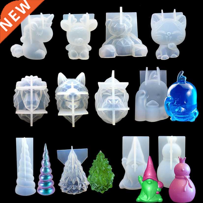 3D Bear Unicorn Horn Christmas Deer ree Cat Loving Heart Lio