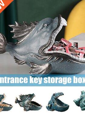 Big Mouth Storage Figurine Key Bowl Resin Candy Dish Home