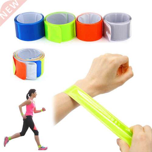 2Pcs Cycling Reflective Strips Tape Warning Wristband Outdoo