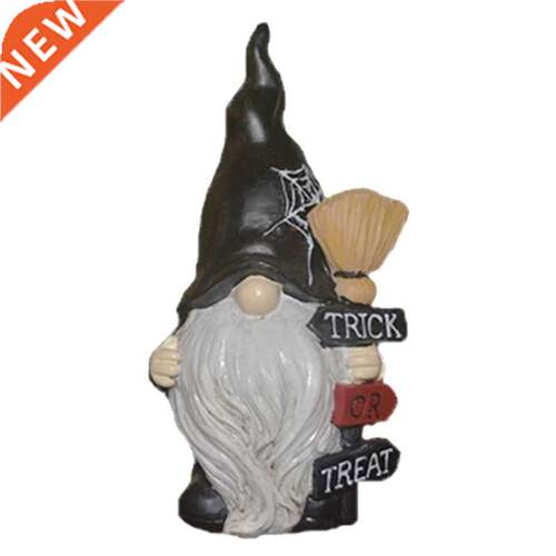 2021 New Halloween Faceless Gnome Statue Resn Ornament