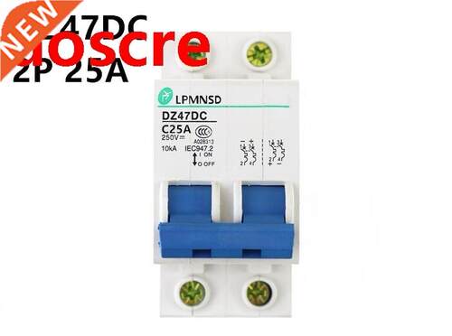 DZ47 DC 2P 25A 250V 10kA Circuit breaker DC MCB safety break