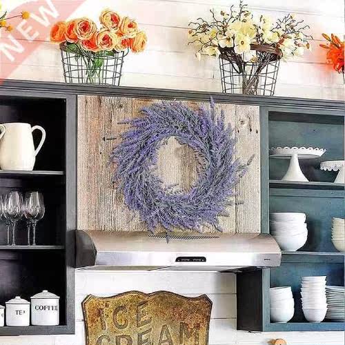 Artificial Wreath, Wall ing Wreath 17'' Lavender Spring