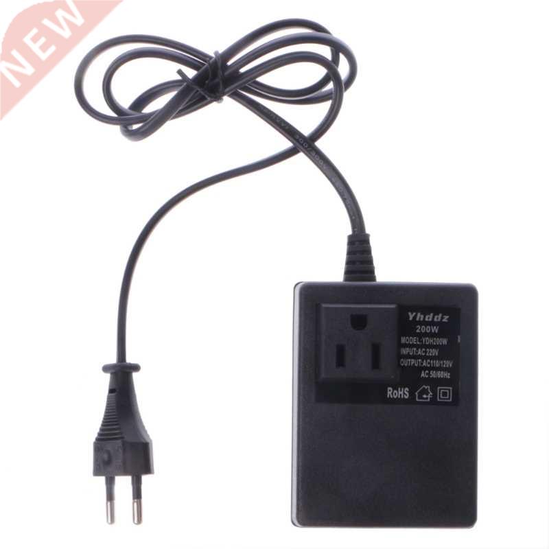 200W AC 220V to 110V Step Down Transformer Convert Travel