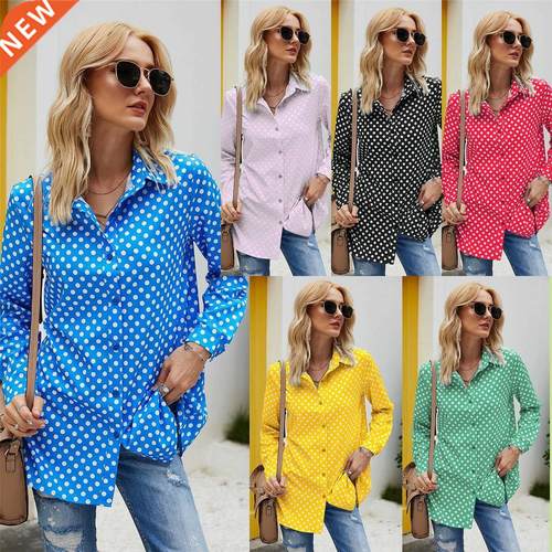 ladies loose longsleeve shirt shirts for women blouses衬衣女