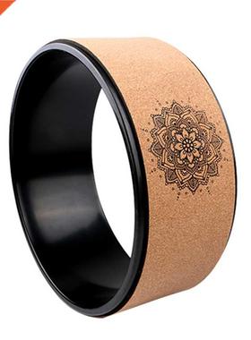 TPE Wood Yoga Spine Roller Wheel Backbend Bo Building