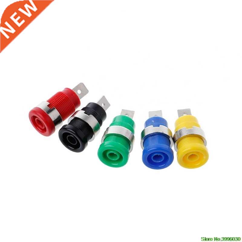 5 Pcs 4mm Banana Plugs Female Jack Socket Plug Wire Connecto