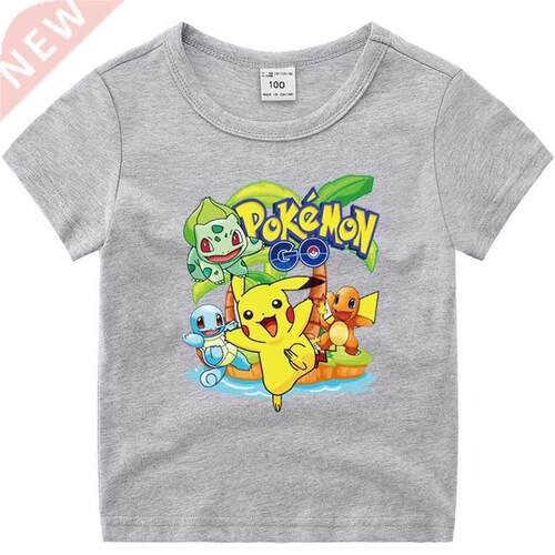 Summer Cotton T Shirt  Baby Clothes Brand Pokemon Ca
