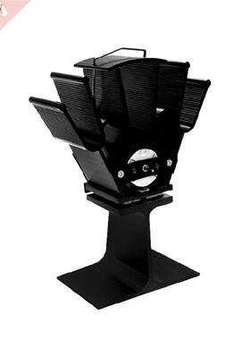 Fireplace Stove Top Fan 3 Blades Efficient Heat Distribution