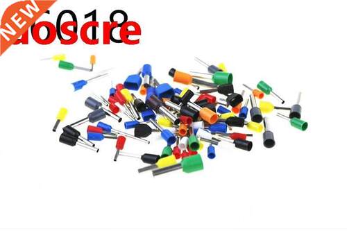 100Pcs E6018 10 AWG 6.0mm2 Wire Crimp Insulated Ferrule Cabl