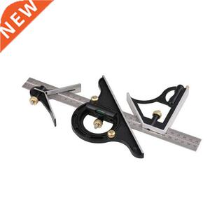 12 Combination Protractor Tri-Square Angle Ruler Machinist
