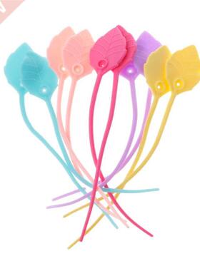 10Pcs/Set Reusable leaf shape Silicone Wire Cable Ties Organ